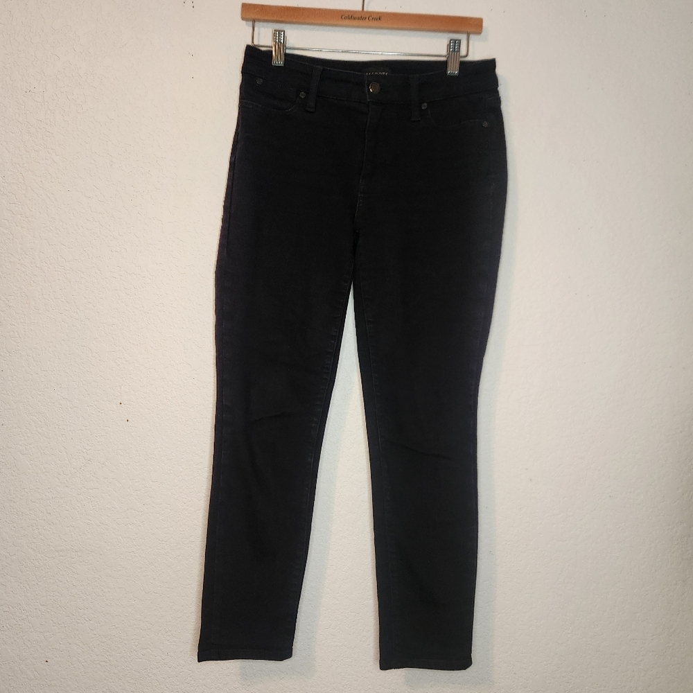 Talbots Women's Slim Ankle Black Jeans, Size 4P‎